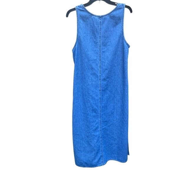 Agapo Denim Jumper Graphic American Flag Embroidered Vintage Sz M - Picture 2 of 8